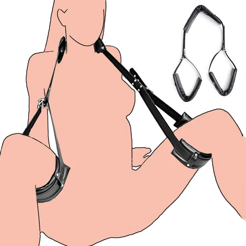 Adjustable Open Leg Bondage Straps – Take Your Pleasure Further